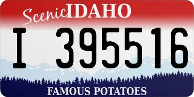 ID license plate I395516