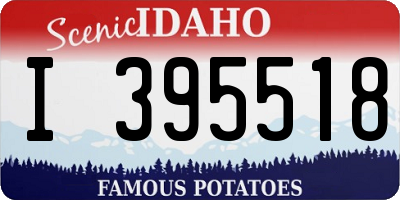 ID license plate I395518