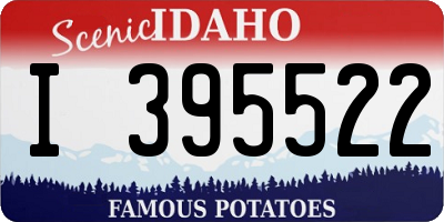 ID license plate I395522