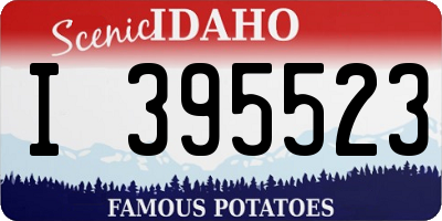 ID license plate I395523
