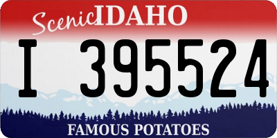 ID license plate I395524