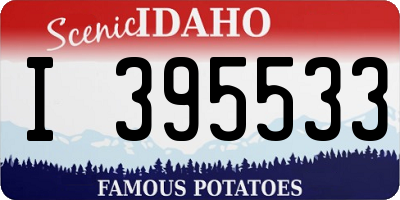 ID license plate I395533