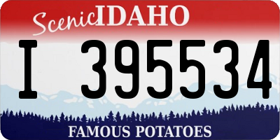 ID license plate I395534