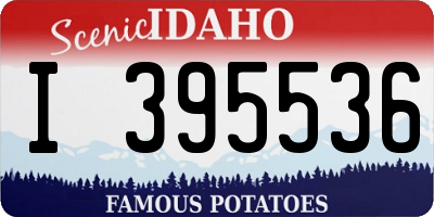 ID license plate I395536