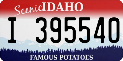 ID license plate I395540
