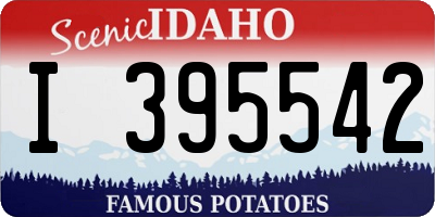 ID license plate I395542