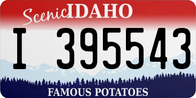 ID license plate I395543
