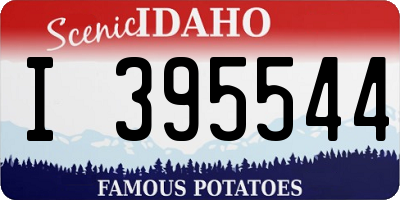 ID license plate I395544