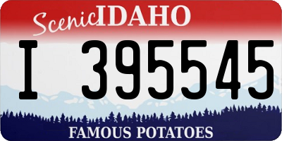 ID license plate I395545