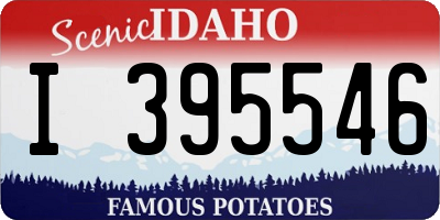 ID license plate I395546