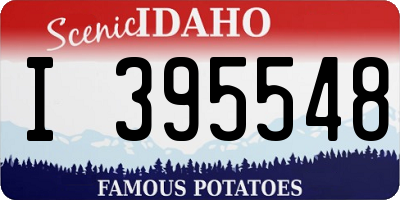 ID license plate I395548