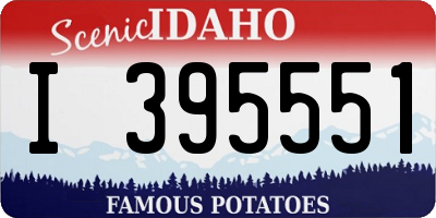 ID license plate I395551