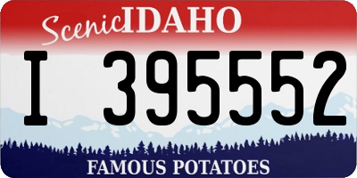 ID license plate I395552