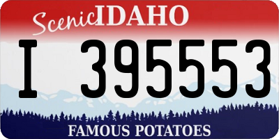 ID license plate I395553