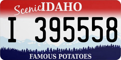 ID license plate I395558