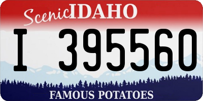ID license plate I395560