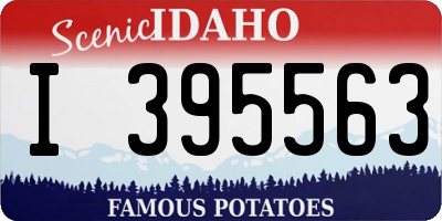 ID license plate I395563