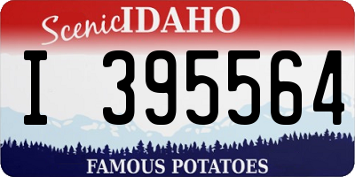ID license plate I395564