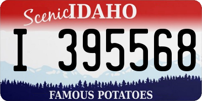 ID license plate I395568