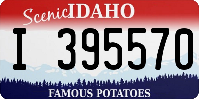 ID license plate I395570