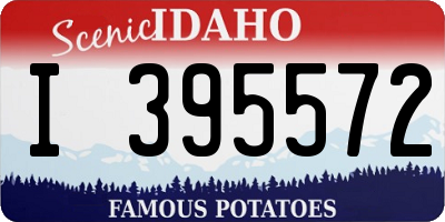 ID license plate I395572