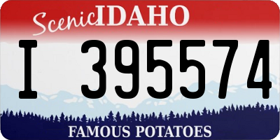 ID license plate I395574