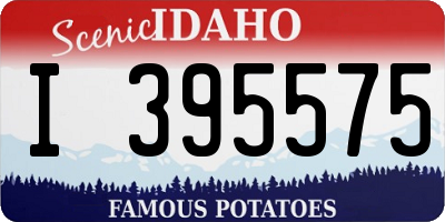 ID license plate I395575