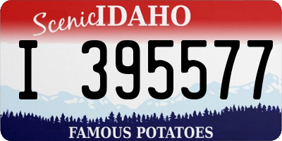 ID license plate I395577
