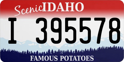 ID license plate I395578