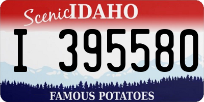 ID license plate I395580