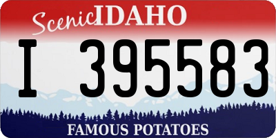 ID license plate I395583