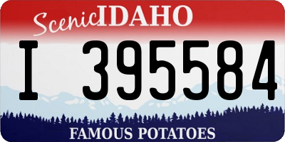 ID license plate I395584