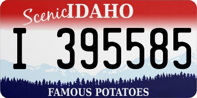 ID license plate I395585