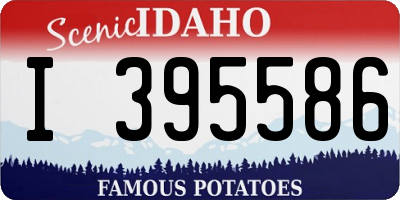 ID license plate I395586