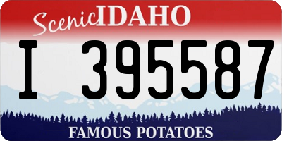 ID license plate I395587