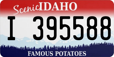 ID license plate I395588