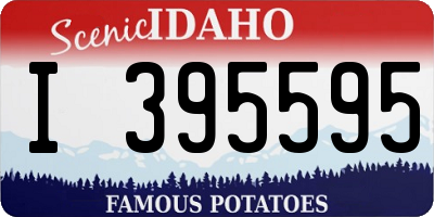 ID license plate I395595