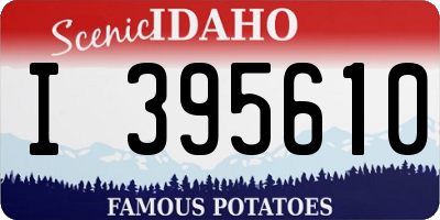 ID license plate I395610