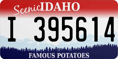 ID license plate I395614