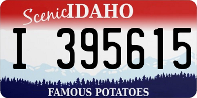 ID license plate I395615