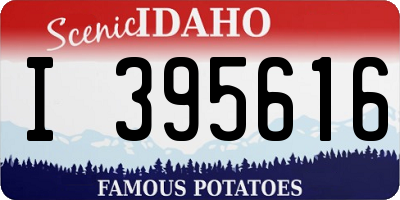 ID license plate I395616