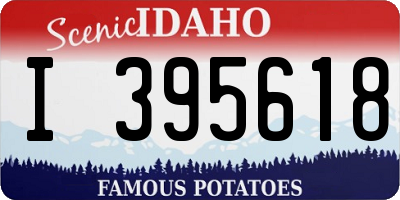 ID license plate I395618