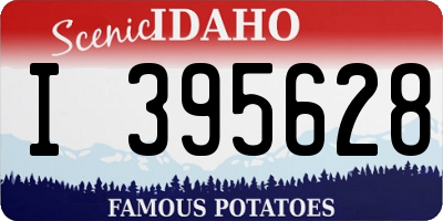ID license plate I395628