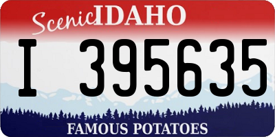 ID license plate I395635