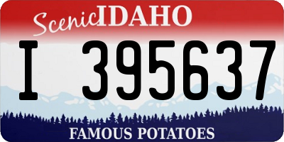 ID license plate I395637