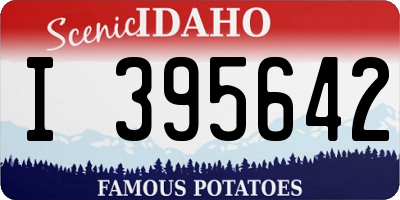 ID license plate I395642