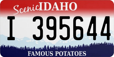 ID license plate I395644