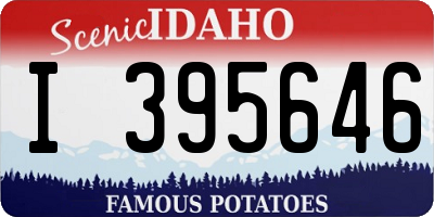 ID license plate I395646