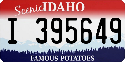 ID license plate I395649