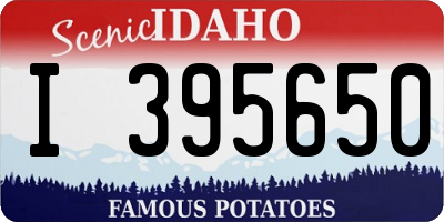 ID license plate I395650